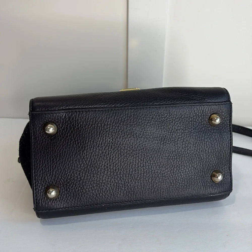 Valentino Amelie Black Leather Handbag